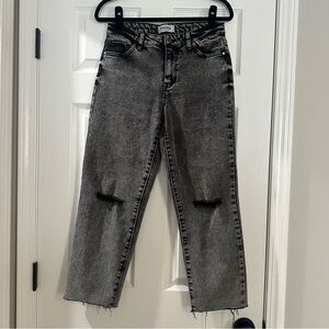 Women’s RSQ High rise straight leg black denim